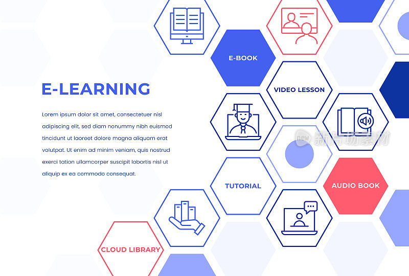 E-Learning Web Banner概念
